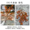 Nova planta verde artificial com 5 ramos de arranjo de flores douradas para arcos de casamento, decoração de salão de banquetes de casamento, flores artificiais