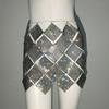 Amazon Explosiones Top de Pedrería Europea y Americana Sexy Chica Caliente Metal Correa Diamante Completo Falda Correa Estilo Dulce Picante Mujeres