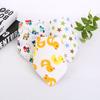 Babero Estrella para Bebé con Hebilla a Presión Algodón Puro Productos Maternos e Infantiles Babero Infantil de Dibujos Animados Toalla Resbaladiza Toalla Triangular para Bebé Venta al por Mayor