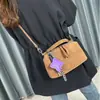 Oubena Mini Bolsa Pequeña Bolso de Mujer 2025 Otoño e Invierno Nuevo Estilo Bolso de Mano Cuadrado Pequeño Bolso de Hombro Cruzado Elegante de Alta Gama