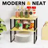 Estante de Almacenamiento de Madera para Escritorio Transfronterizo Estante de Almacenamiento para Cocina del Hogar Estante de Almacenamiento para Sala de Estar Estante para Especias Estante de Almacenamiento para Gabinete