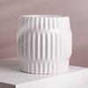 Maceta de Cerámica Florero Estilo Escandinavo Simple Forma Geométrica Negro Mate y Blanco No Porosa Hidropónico Potos Suculenta Estilo Americano