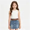 Cinto de Estrela Infantil Moda Feminina Cós Sem Furos para Meninas Decoração Doce para Vestidos Jeans Cós Feminino