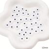 Parche Ocular Lindo de Acrílico Cuentas Planas DIY Tejido a Mano Joyería para Muñecas Accesorios de Decoración de Resina