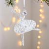 Adornos para árbol de Navidad con copos de nieve acrílicos, colgante tridimensional con copos de nieve, color mágico, colgante navideño de cristal, atuendo navideño.
