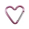 Fabricante Hebilla de Aleación de Aluminio en Forma de Corazón DIY para Ropa Infantil Gancho Mini en Forma de Corazón para Bolsos Pequeños