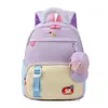 Mochila Pequena Estilo Coreano Dopamina para Jardim de Infância Atacado Grande Capacidade Redução de Carga Cor Macaron Bolsa de Costas Dupla Infantil Bolsa de Desenho Animado