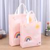 Bolsa não tecida revestida com impressão em cores spot, logotipo personalizado, sacola de compras, bolsa de mão de proteção ambiental, bolsa personalizada para levar para viagem, bolsa de publicidade
