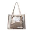 Bolsa de PVC Feminina 2024 Bolsa Tote de Grande Capacidade Bolsa de Mão de Verão Bolsa de Mãe Bolsa de Ombro para Trabalho Bolsa Transversal Feminina