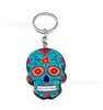 Acessórios de Chaveiro de Caveira Transfronteiriços Halloween Material Acrílico Pingente de Cabeça de Fantasma Chaveiro de Caveira Enfeites Pendurados