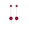 Conjunto de pendientes festivos de Año Nuevo rojo de estilo chino, pendientes de temperamento retro de marea nacional, regalo de Año Nuevo de Navidad para estudiantes