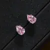 Pendientes de Acero de Titanio con Cristales de Colores de Moda Transfronterizos, de Cinco Garras, Forma de Gota de Agua, Tornillo, para Agujeros de Oreja, Hombres y Mujeres, Pendientes Sencillos con Personalidad