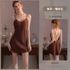 2026 Estilo Nuevo Camisón con Tirantes para Mujeres de Busto Pequeño, Camisón Acolchado de Escote en V Profundo, Camisón Sexy para Mujeres, Camisón Sencillo para Casa
