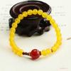 Pulsera de Calcedonia Amarilla Natural Aiyu Pulsera de Ágata Roja Semilla de Acacia Transmisión en Vivo Vintage Venta al por Mayor Dropshipping S4082712