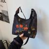 2025 Bolsas Crescent Estilo Chino Nuevo para Mujer Bolso de Hombro Cruzado de Hilo de Nube Fragante Bolso de Mano Estilo Nacional Bolso Dumpling