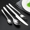 Amazon Transfronteiriço Aço Inoxidável 304 Estilo Ocidental Faca Garfo Colher de Hotel Faca Garfo Colher de Bife Garfo de Jantar Faca de Jantar Louça