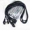 Cable de alimentación para cocina eléctrica enchufe de tres clavijas cabeza de goma boca de pin universal núcleo de cobre puro cable de alimentación para cocina eléctrica cable de computadora
