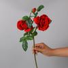 Rosa Artificial de Alta Calidad Húmeda de Alta Gama con Sensación Simulada Muebles para el Hogar Decoración de Sala de Estar Ramo para Exterior Rosas