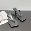 Sandalias de Tira Cuadradas de Moda para Mujer, Estilo Celebridad de Internet Verano 2026, Chanclas de Tacón Fino para Exteriores, Sandalias de Tacón Alto para Chicas Populares