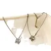 Colar Pingente Estrela Explosiva Estilo Luxo Leve Trevo de Quatro Folhas da Sorte Zircônia, Brilhante Estrela Temperamento, Corrente de Clavícula Personalizada