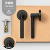 Manija de puerta con cerradura estilo minimalista para baño, dormitorio, habitación infantil, cerradura de puerta de pestillo simple, manija de puerta de madera de apertura de emergencia