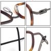 Gafas de placa de titanio ultraligero de caja, montura pequeña L1010, estilo casual simple, cubierta de silicona para las patillas, montura de gafas para hombre