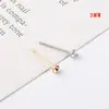 Pasador de Copa Cruzada de Acero Inoxidable, Pasador de Copa Convexo, Aretes Portaperlas, Accesorios para Aretes DIY, Pasadores de Oreja de Acero de Titanio al por Mayor