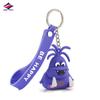 Long Zhiyu Regalo Personalizado para Eventos Publicitarios Pegamento Suave de PVC Muñeco Lindo de Dibujos Animados 3D Llavero Estéreo Llavero DIY