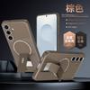 Adequado para Samsung S25Fe Capa Magnética de Fibra de Carbono Product Shield S24U Suporte A17 Capa Anti-Queda A26 Cobertura Total A15