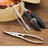 Herramientas para comer cangrejo de uso doméstico, gadget para pelar cangrejo, tijeras y pinzas especiales para desarmar cangrejos peludos, juego de ocho piezas de agujas y pinzas para cangrejo
