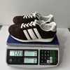 Sapatos Femininos Transfronteiriços, Tênis Casuais de Corrida Respiráveis com Cadarço, Malha Color Block Marrom e Branco, Três Listras, Atacado