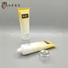 Venta Caliente de Fábrica Tubo de Crema de Manos de 80g Empaque Tapa de Rosca Electrochapada Limpiador Facial Empaque de Tubo Cosmético