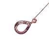Zhenrong ebay AliExpress Gota de Agua Forma de Pera Ópalo Colgante Lujo Europeo y Americano Azul Perla Oro Rosa Collar Mujer