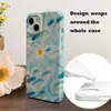 Funda de Teléfono Estampada con Estrellas Cielo Azul y Nubes Blancas Curativas iPhone16/17Pro Funda de Película Ultra Delgada Apple 18Pm