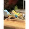 Mini Jaula de Pájaros de Hierro Hueca Adorno para Jardín Plantas Decoración DIY Accesorio de Simulación