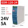 Fabricante de fuentes de alimentación conmutadas con transformador de fibra de vidrio EDR Mingwei, tipo riel guía de 24 V, 12 V CC, 75/120/150 W/5 A