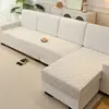 Almofada de sofá xadrez de cor sólida para sala de estar, com pelo curto ultrassônico, capa universal para encosto de sofá, capa de braço de sofá antiderrapante de silicone