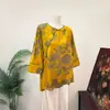 Zhi LiNovo top solto jacquard elegante estilo chinês, novo modelo outono 2026, gola redonda, estilo nacional, comprimento médio, versátil