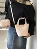 Bolsa Saco Grande da Moda para Mulheres, Nova Bolsa de Mão Casual com Padrão de Lichia, Bolsa Simples Retrô para o Dia a Dia para Mulheres