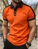 Camisa de Poliéster Transpirable para Hombre de Manga Corta con Detalles de Botones, Ligera Adecuada para Uso Casual Transfronteriza Europa y América