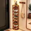 Zapatero multicapa para uso doméstico, diseño simple para recibidor, ahorra espacio, apto para uso en interiores, dormitorios y apartamentos de alquiler, zapatero pequeño económico