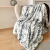Venda Quente Transfronteiriça Coelho Iridescente Pelúcia Cobertor de Bolhas Cobertor Multifuncional Espessado Casual Escritório Sesta Xale Cobertor de Cobertura de Pelúcia