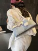 Bolsa Transversal de Ombro Jeans Retrô Estilosa Estilo Coreano Casual para o Dia a Dia Feminina Nova Primavera 2026 Grande Capacidade