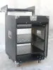 Gabinete de Amplificador 8U16U Caixa de Som Mixer Projetor Tampa Superior Hidráulica Rack Uso em Palco Maleta de Voo