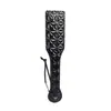 Sm Palmeta de Cuero con Patrón de Diamantes para Azotes Manuales Herramienta de Palmeta Sp para Adultos Látigo de Azotes Entrenamiento Castigo Accesorios de Broma