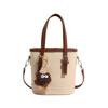 Bolso Bucket Vintage de Moda para Mujer 2024 Invierno Nuevo Bolso de Hombro Cruzado Moderno Texturizado Estilo Occidental Casual para Mujer