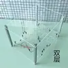 Chasis abierto itx computadora fuente de alimentación superior ITXMATX vidrio acrílico transparente DIY simple escritorio aluminio