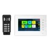 Videoportero para Villa Cableado Apartamento Oficina Hogar Control de Acceso Pantalla Intercomunicador de Video Uno a Cuatro Apertura de Puerta