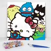20*20 Pintura al Óleo Digital de Dibujos Animados de Anime Pintura Decorativa DIY para Colorear Hecha a Mano para Niños Stock Listo Pintura al Óleo Digital al por Mayor
