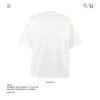 Camiseta de Manga Corta Unisex de Algodón Puro con Estampado de Letras Sencillo, Marca de Moda Pesada, Top Holgado, Venta al por Mayor de Comercio Exterior Transfronterizo, 250g